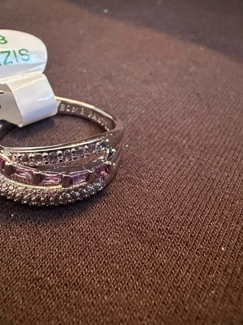 Bomb Party Purple Ring Bundle | 3 Rings | NWT | Rhodium Plated | Size 8